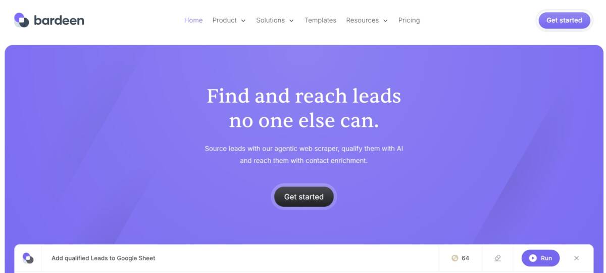 Bardeen AI browser automation, a free sales automation tool