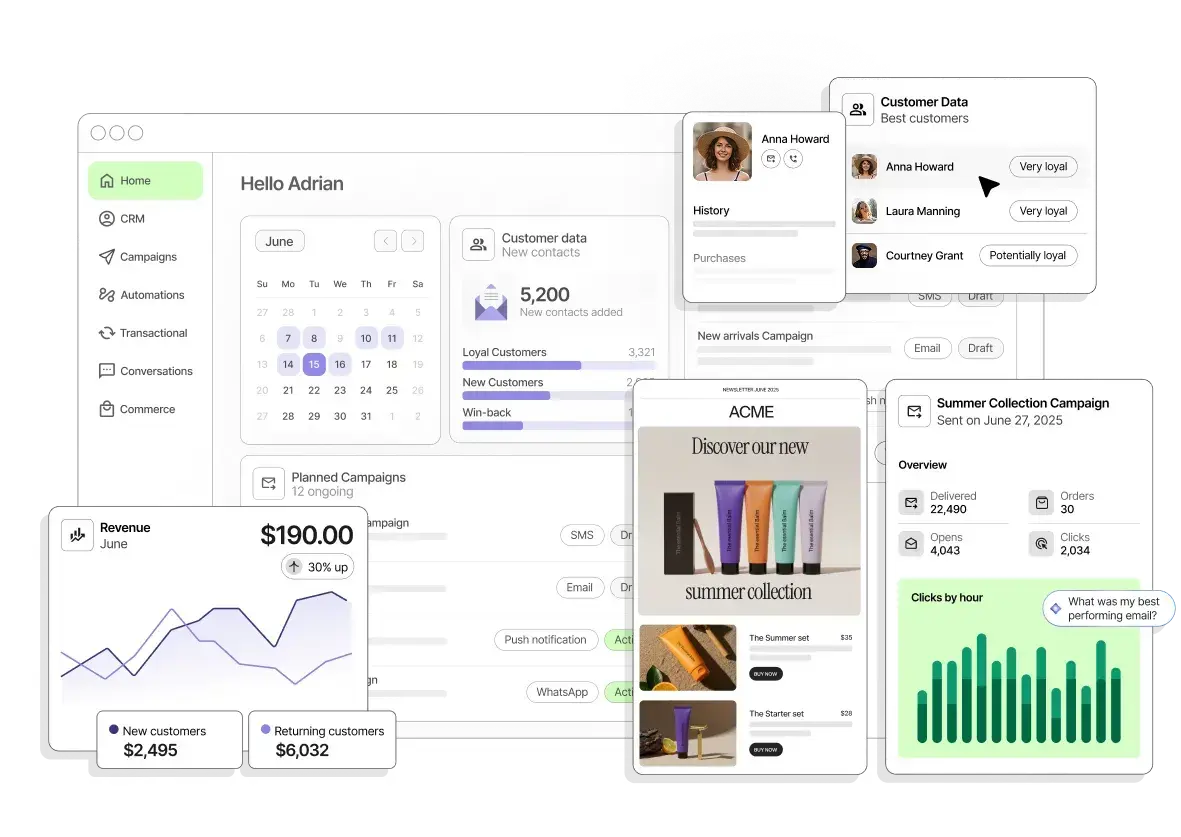 Brevo white label email marketing platform homepage hero