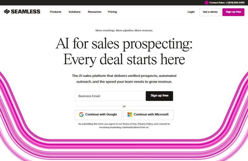Seamless.AI, a RocketReach alternative for real-time contact search and large lists